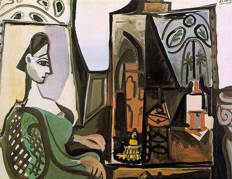 Pablo Picasso Jacqueline At The Studio Jacqueline Dans L'Atelier